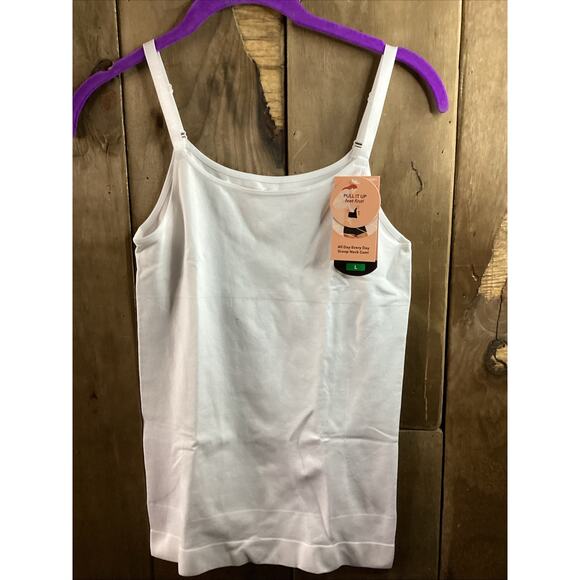 Shapermint All Day Every Day Scoop Neck Cami Size Large White - Picture 1 of 2